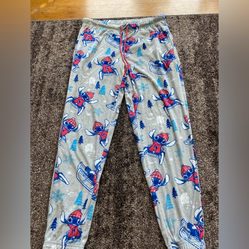 Disney stitch Xmas pj pants